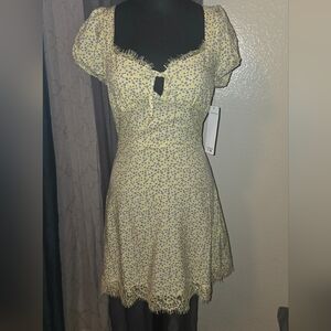 Madden Girl Yellow and Purple Mini Dress